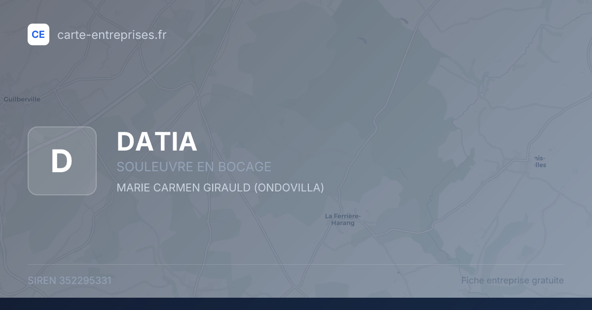 DATIA — 352295331 — fiche entreprise