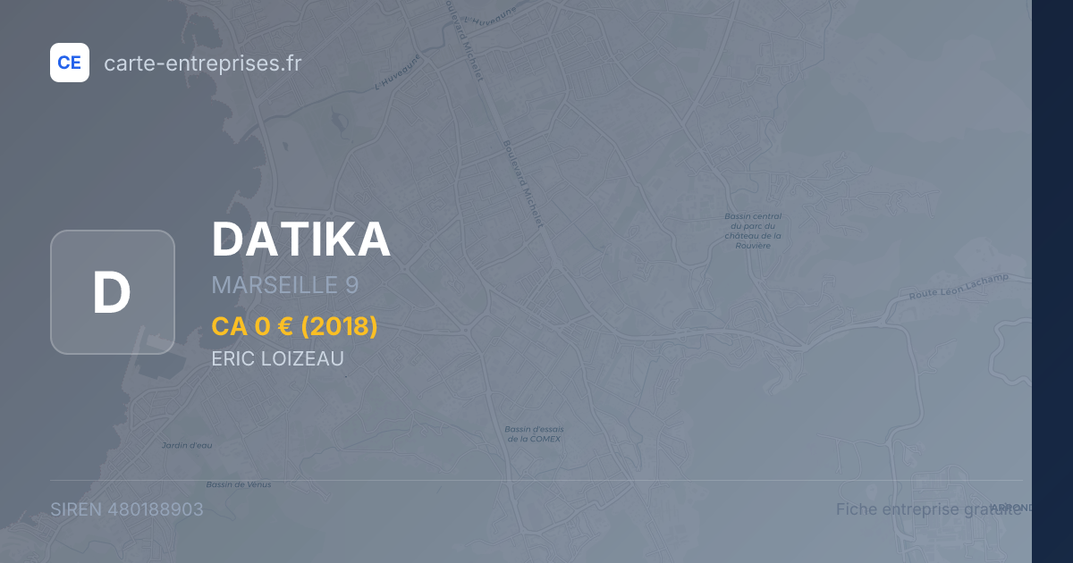 DATIKA — 480188903 — fiche entreprise
