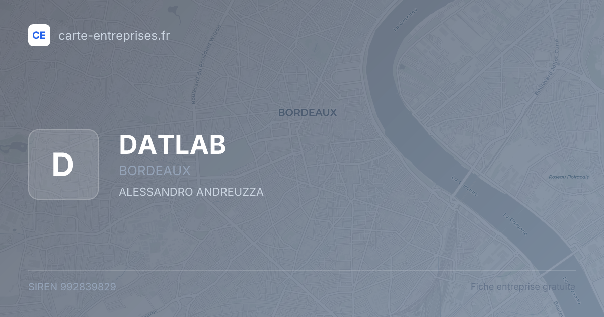 DATLAB — 992839829 — fiche entreprise
