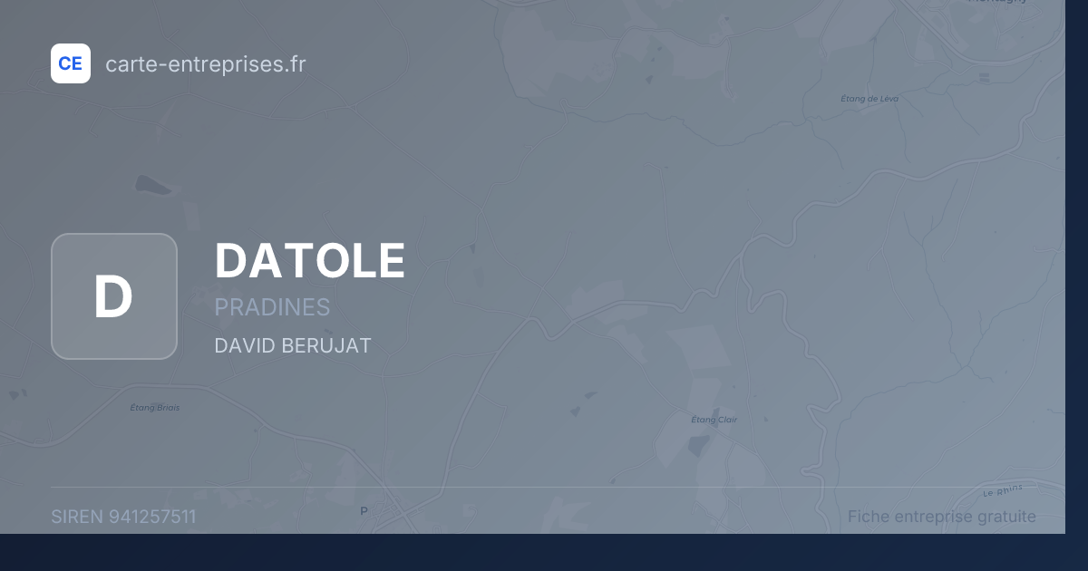 DATOLE — 941257511 — fiche entreprise