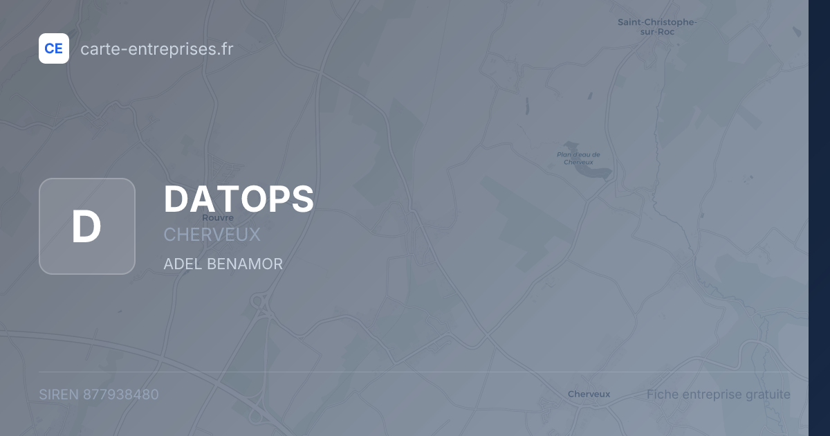 DATOPS — 877938480 — fiche entreprise