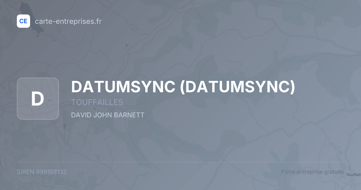 DATUMSYNC — 999158132 — fiche entreprise