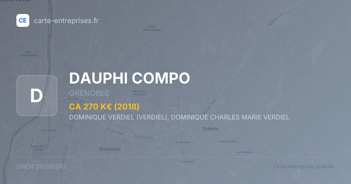 DAUPHI COMPO — 315280263 — fiche entreprise