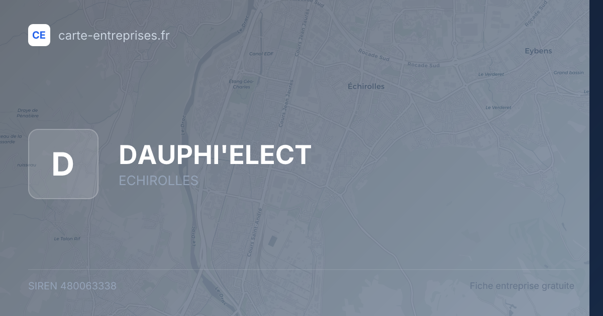 DAUPHI'ELECT — 480063338 — fiche entreprise