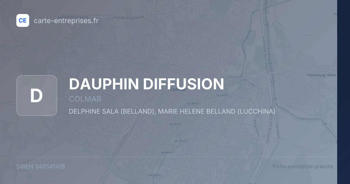 DAUPHIN DIFFUSION — 348541418 — fiche entreprise