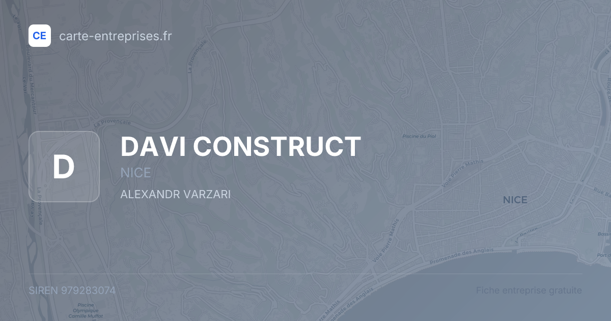 DAVI CONSTRUCT — 979283074 — fiche entreprise