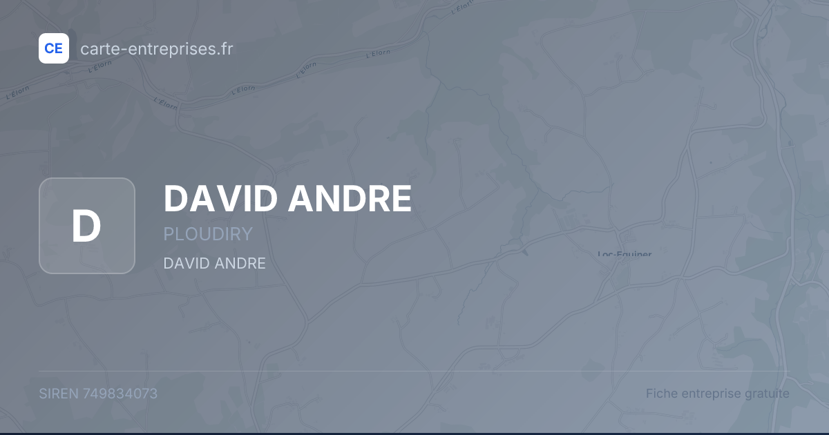 DAVID ANDRE — 749834073 — fiche entreprise