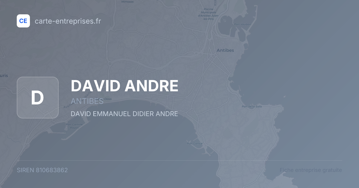 DAVID ANDRE — 810683862 — fiche entreprise