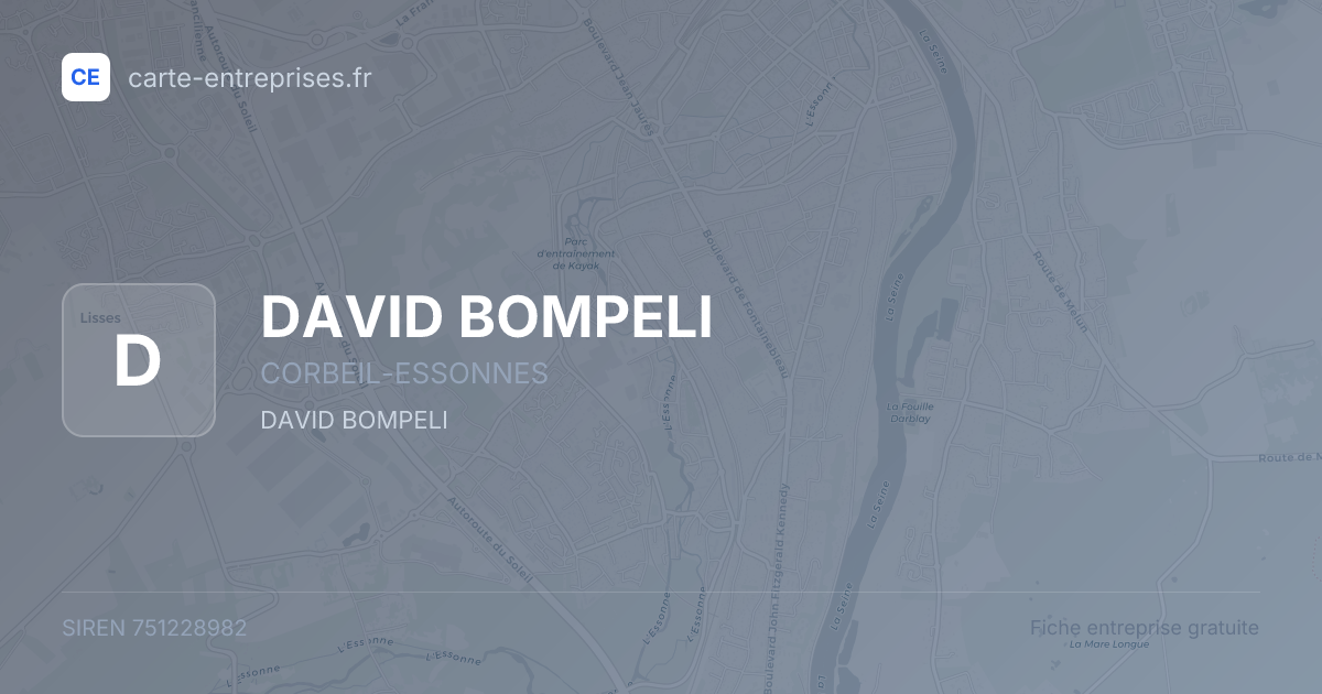 DAVID BOMPELI — 751228982 — fiche entreprise