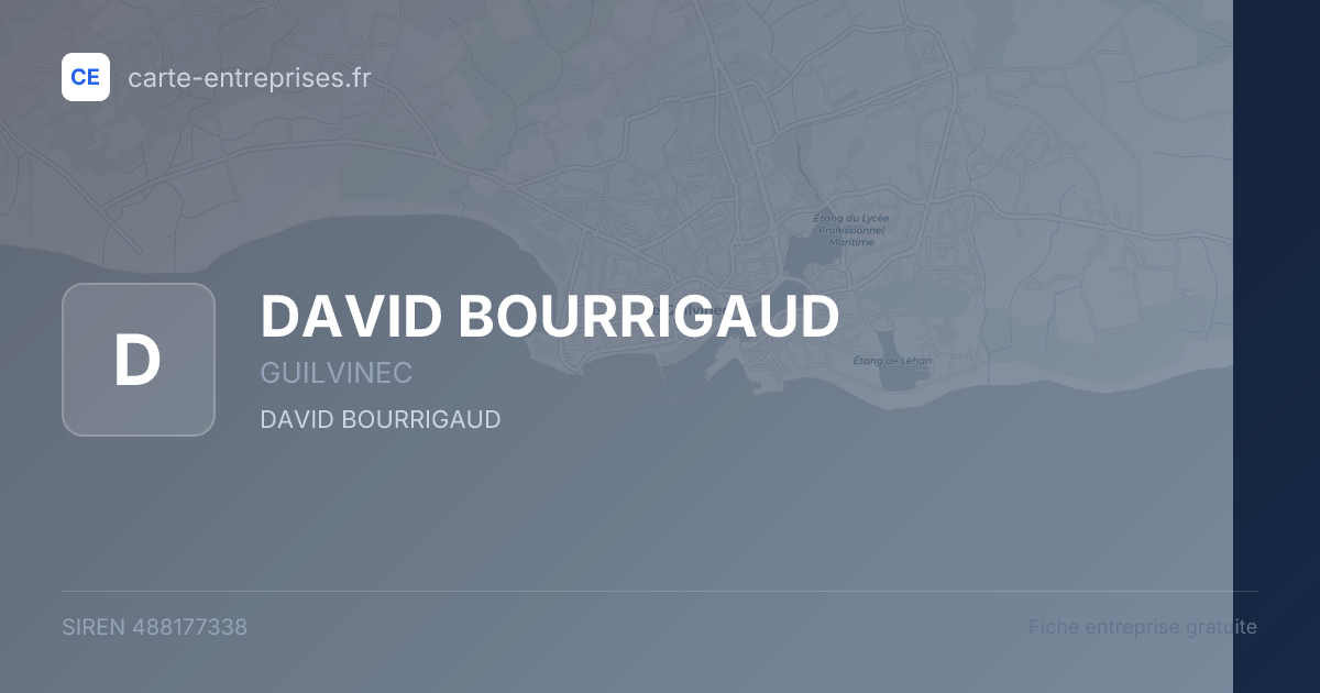 DAVID BOURRIGAUD — 488177338 — fiche entreprise