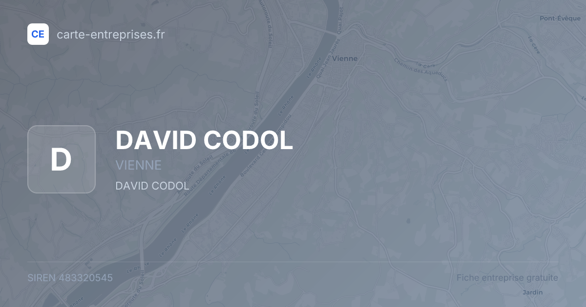 DAVID CODOL — 483320545 — fiche entreprise