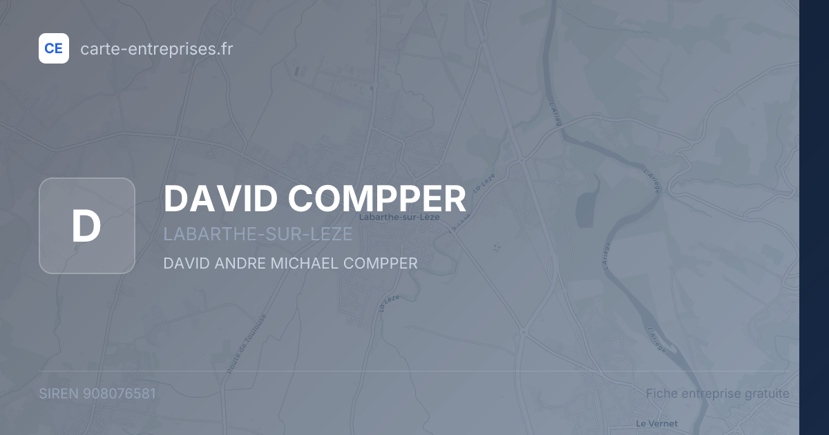 DAVID COMPPER — 908076581 — fiche entreprise