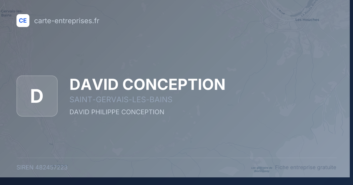 DAVID CONCEPTION — 482457223 — fiche entreprise