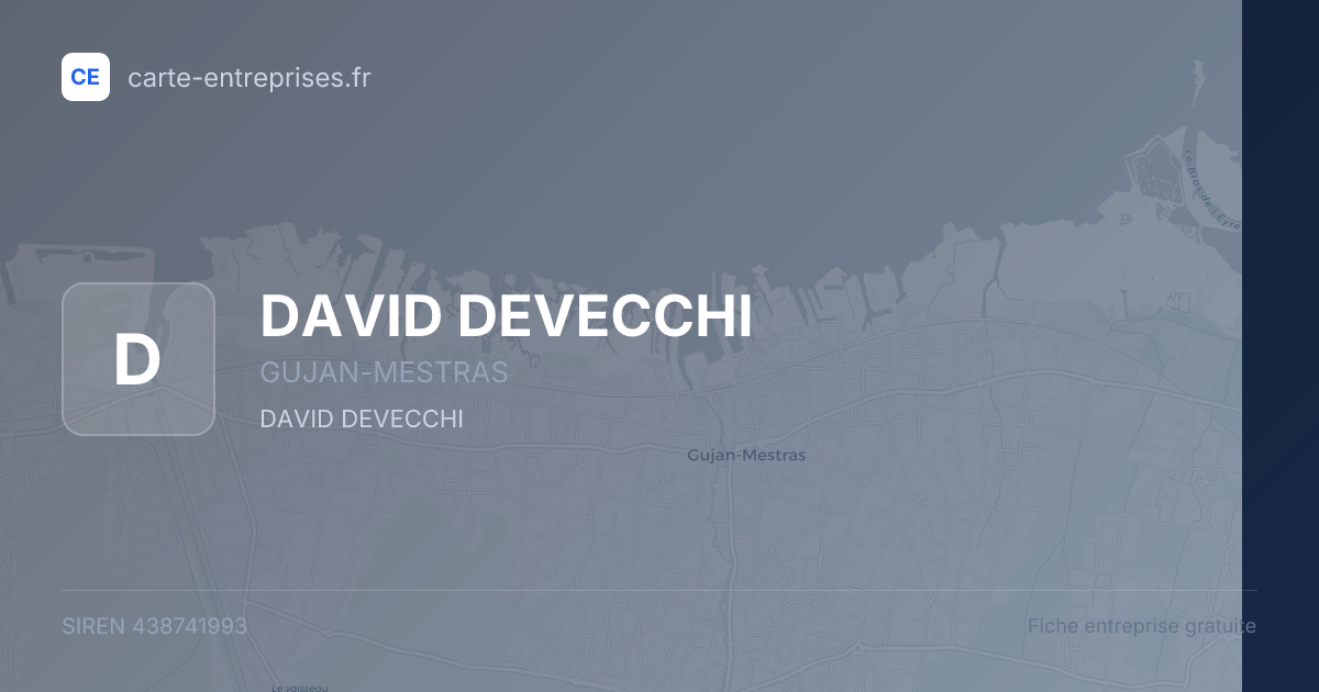 DAVID DEVECCHI — 438741993 — fiche entreprise