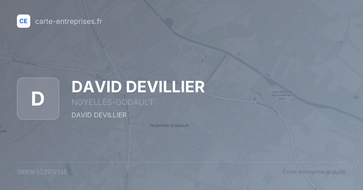 DAVID DEVILLIER — 522912138 — fiche entreprise
