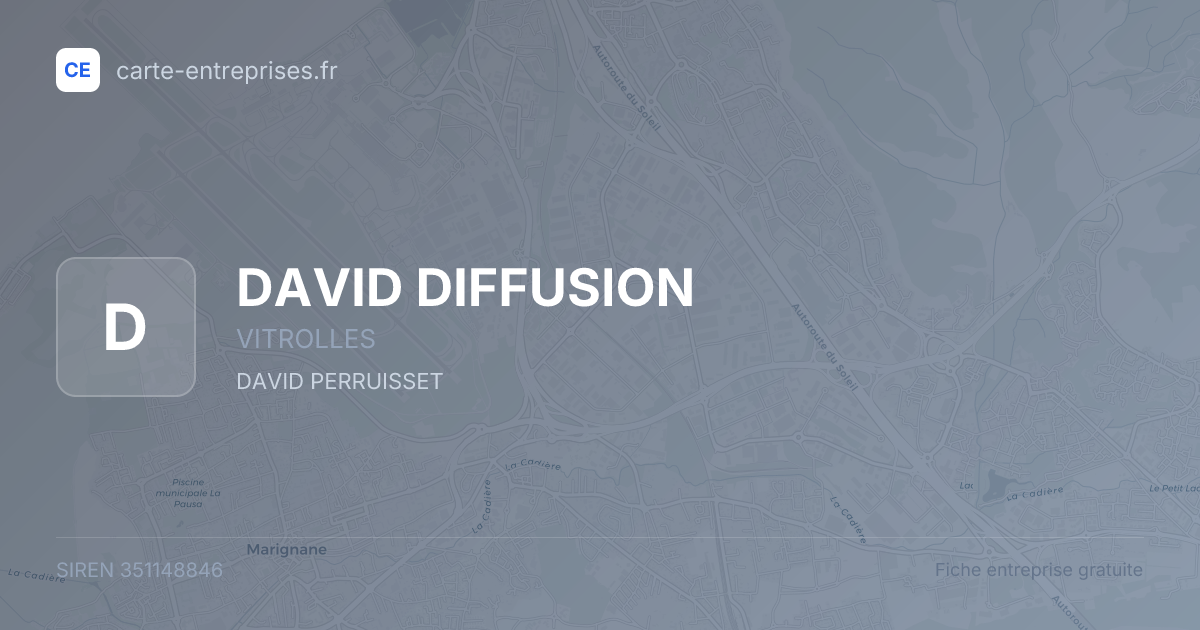 DAVID DIFFUSION — 351148846 — fiche entreprise