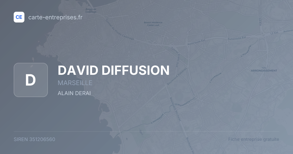 DAVID DIFFUSION — 351206560 — fiche entreprise