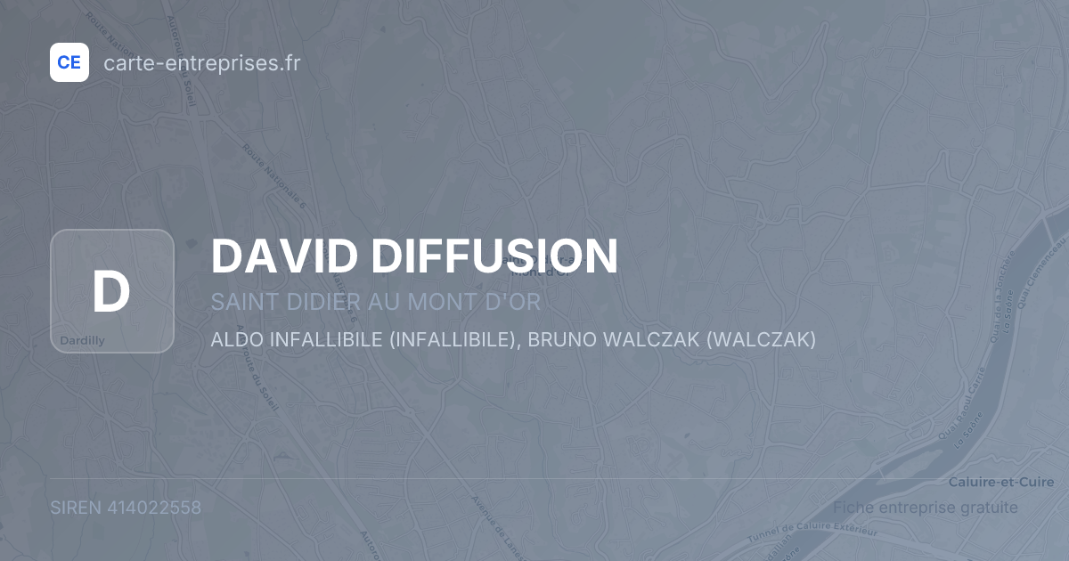 DAVID DIFFUSION — 414022558 — fiche entreprise