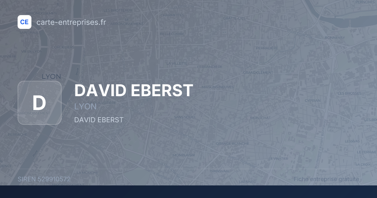 DAVID EBERST — 529910572 — fiche entreprise