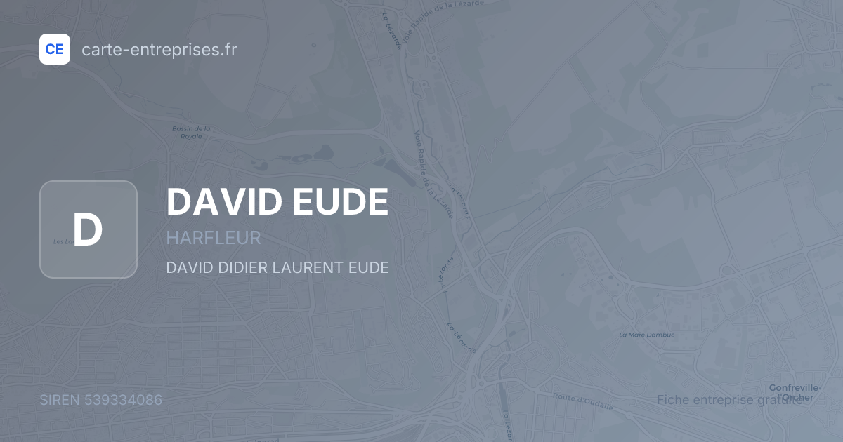 DAVID EUDE — 539334086 — fiche entreprise