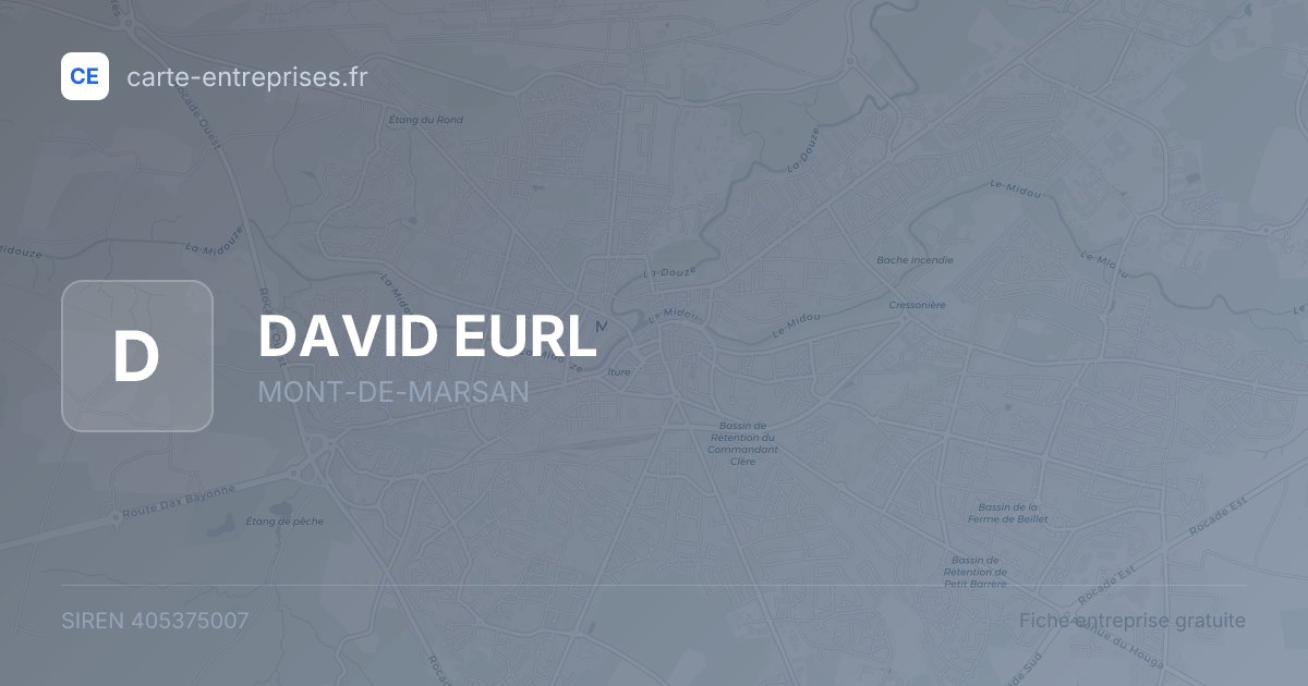 DAVID EURL — 405375007 — fiche entreprise