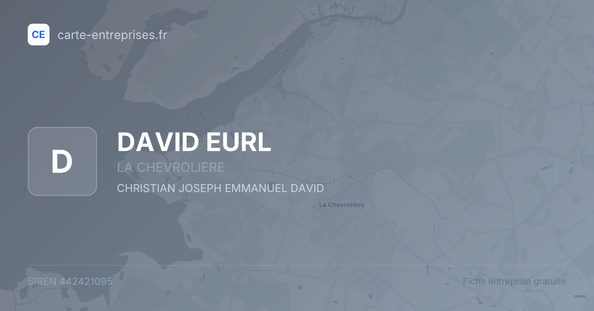 DAVID EURL — 442421095 — fiche entreprise