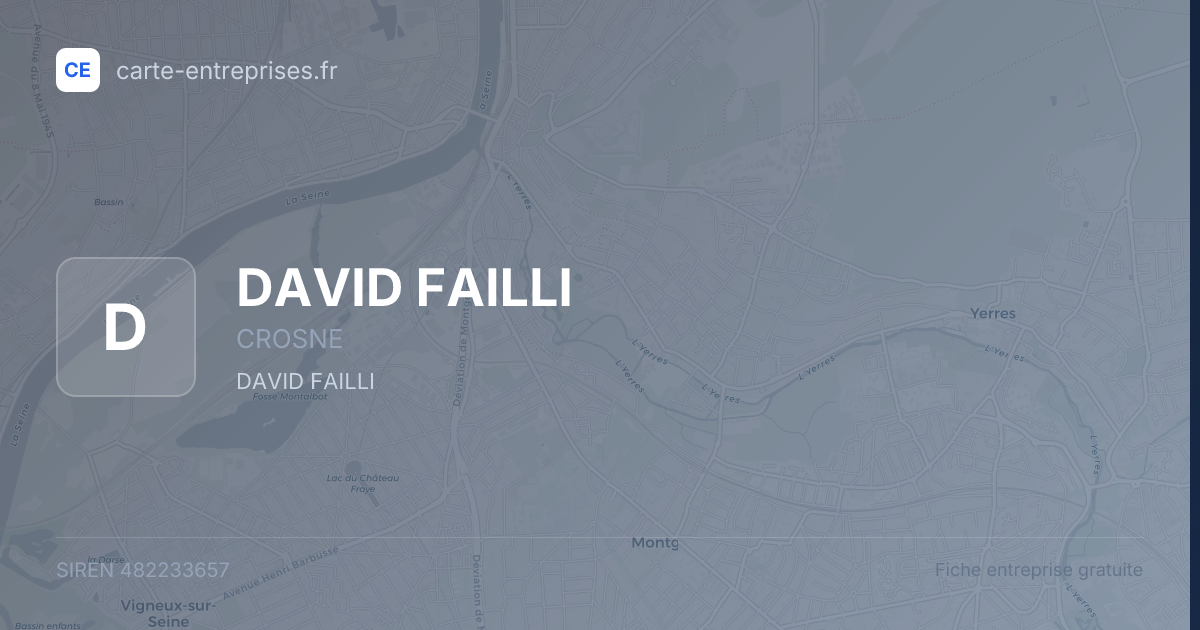 DAVID FAILLI — 482233657 — fiche entreprise
