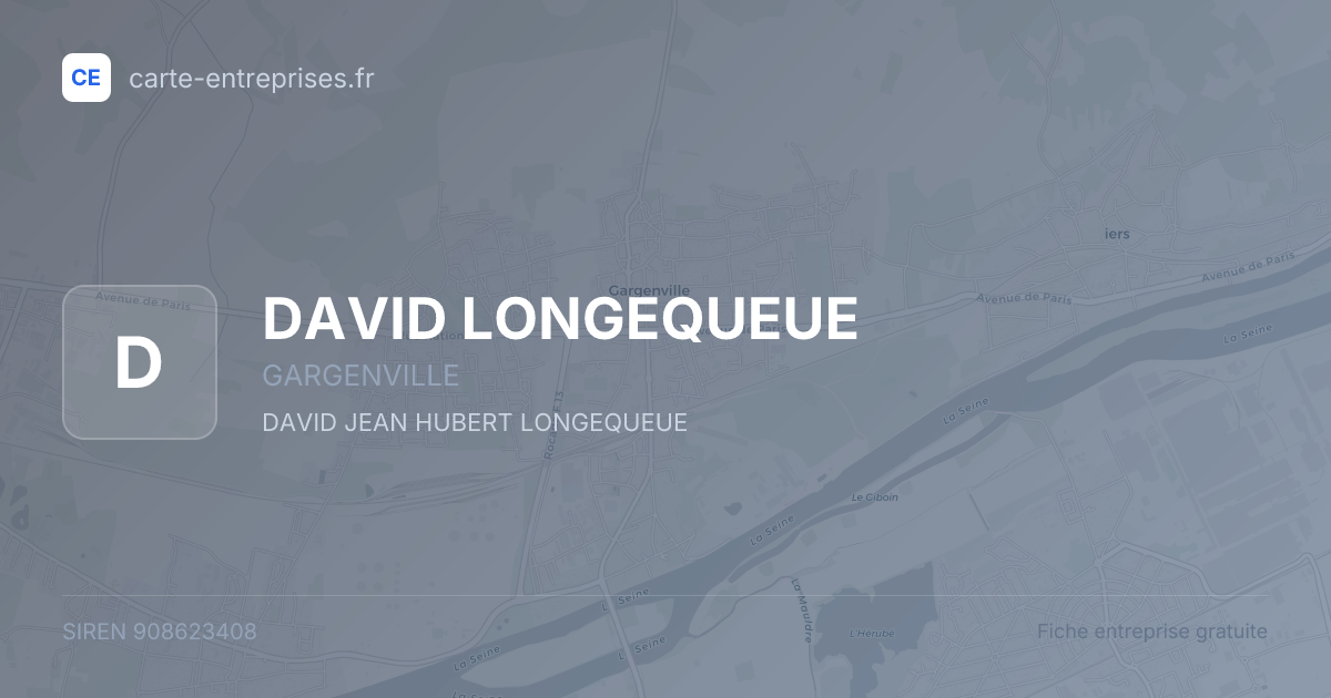 DAVID LONGEQUEUE — 908623408 — fiche entreprise