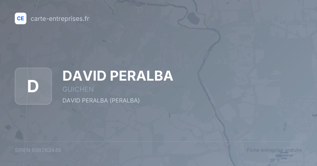 DAVID PERALBA — 899263446 — fiche entreprise