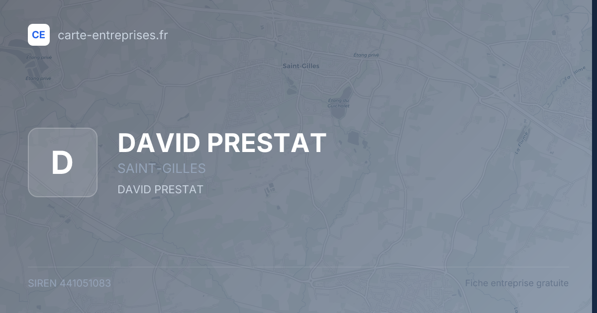 DAVID PRESTAT — 441051083 — fiche entreprise