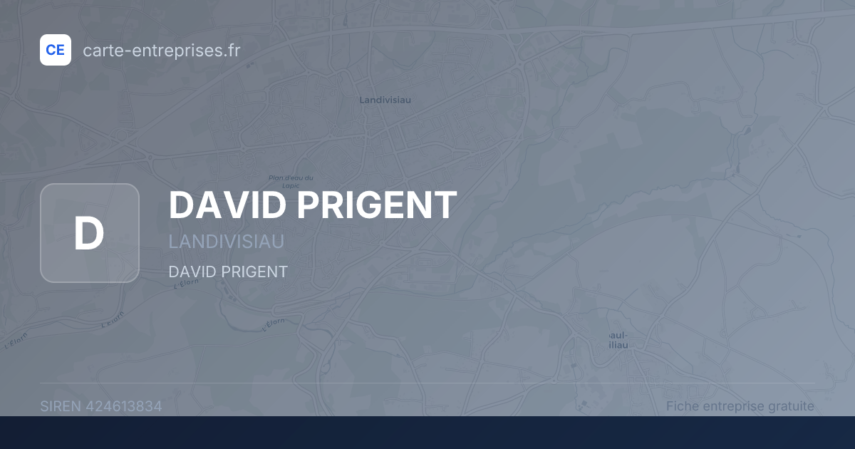 DAVID PRIGENT — 424613834 — fiche entreprise