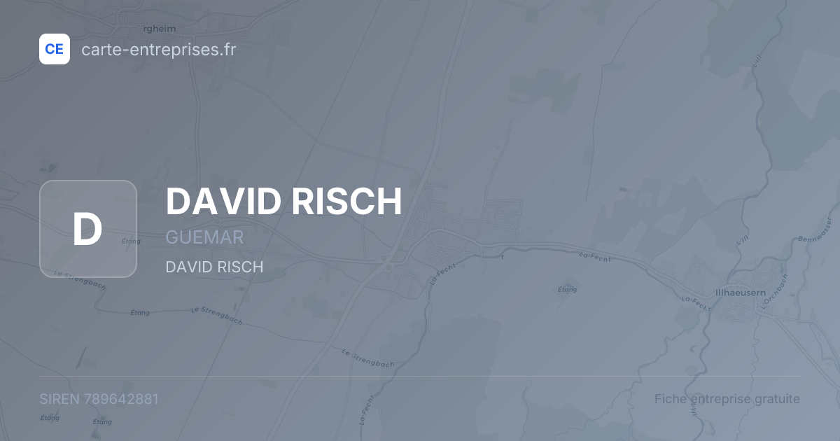 DAVID RISCH — 789642881 — fiche entreprise