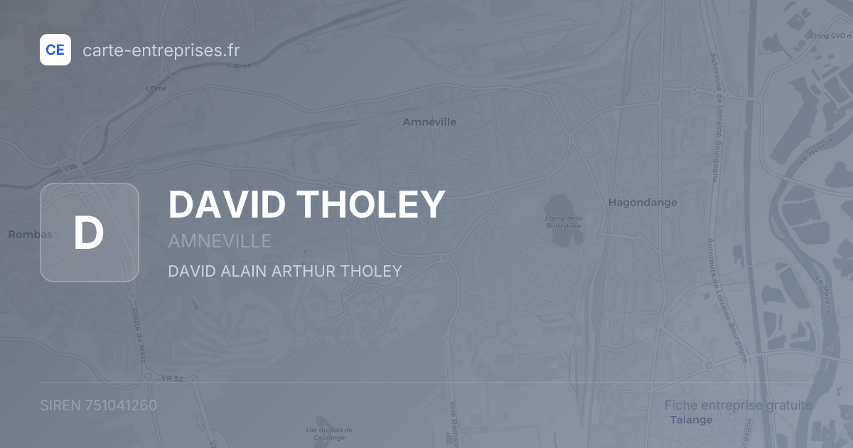 DAVID THOLEY — 751041260 — fiche entreprise