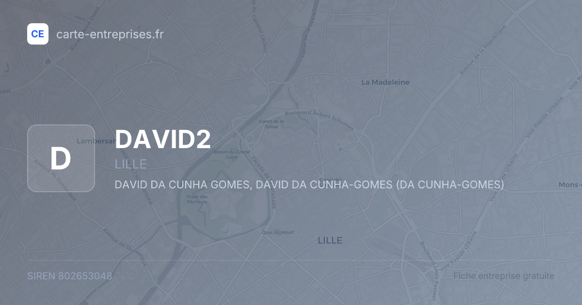 DAVID2 — 802653048 — fiche entreprise