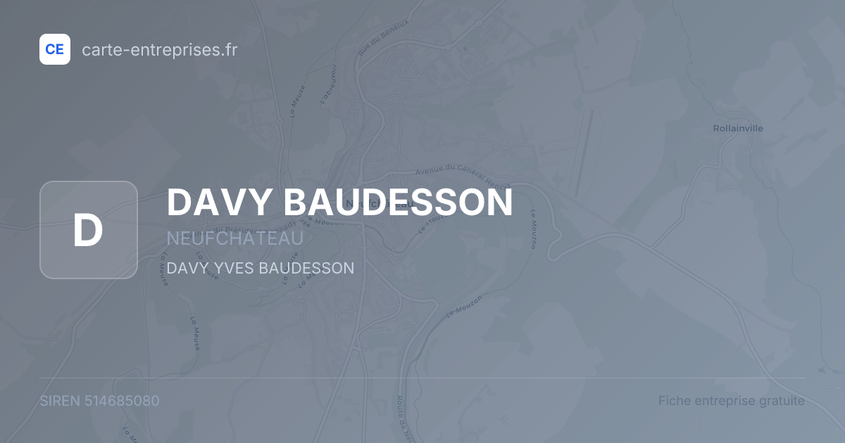 DAVY BAUDESSON — 514685080 — fiche entreprise