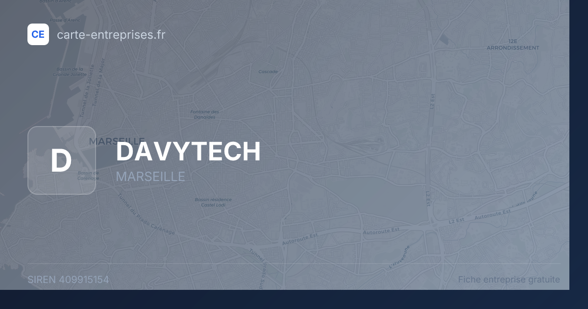 DAVYTECH — 409915154 — fiche entreprise
