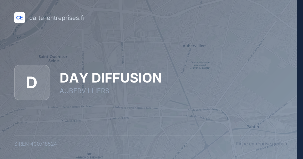 DAY DIFFUSION — 400718524 — fiche entreprise