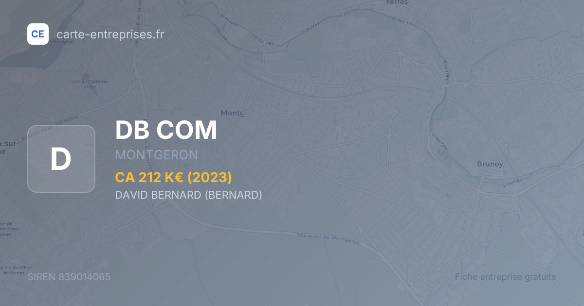 DB COM — 839014065 — fiche entreprise
