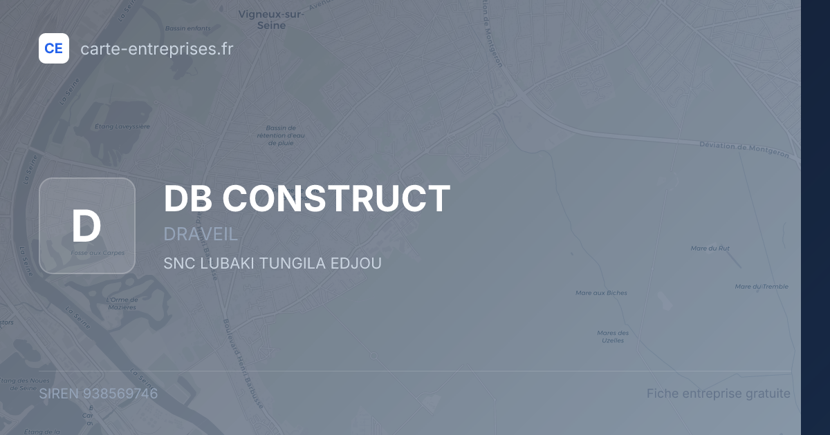DB CONSTRUCT — 938569746 — fiche entreprise