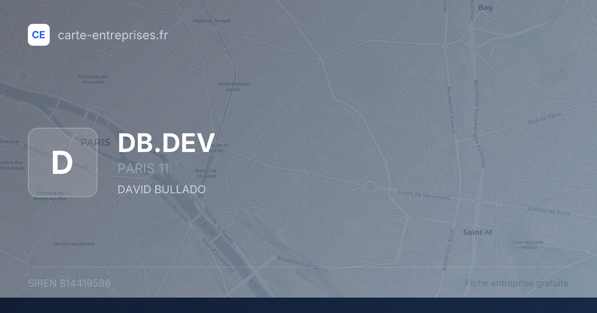DB.DEV — 814419586 — fiche entreprise
