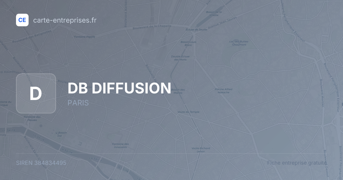 DB DIFFUSION — 384834495 — fiche entreprise