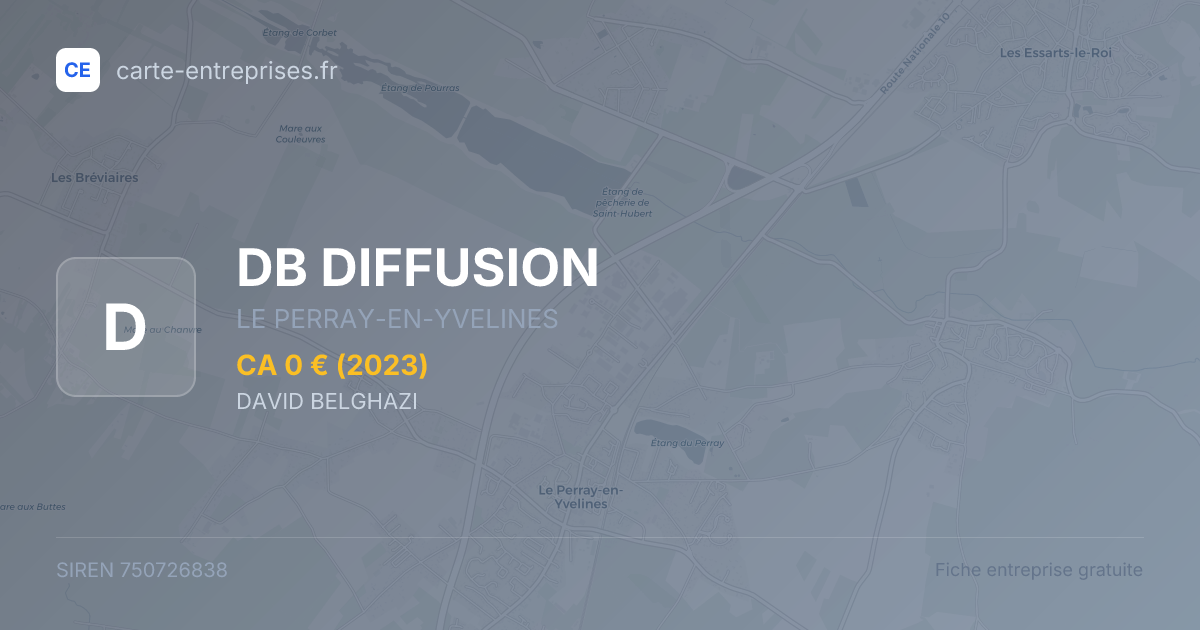 DB DIFFUSION — 750726838 — fiche entreprise