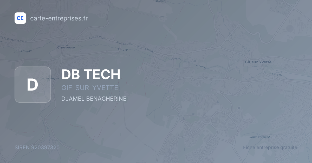 DB TECH — 920397320 — fiche entreprise