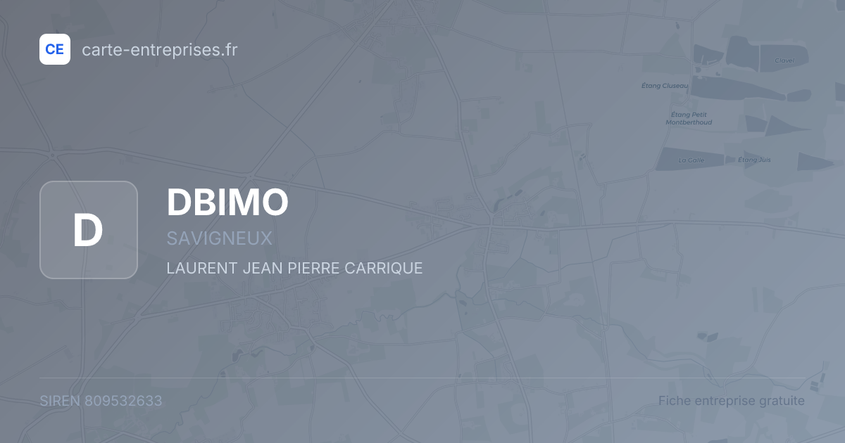 DBIMO — 809532633 — fiche entreprise