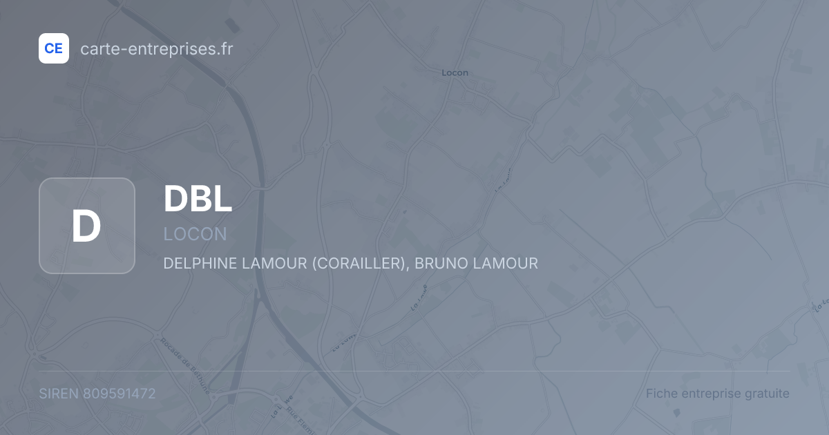 DBL — 809591472 — fiche entreprise