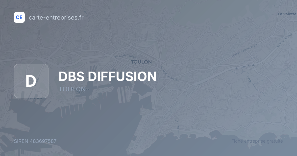 DBS DIFFUSION — 483697587 — fiche entreprise