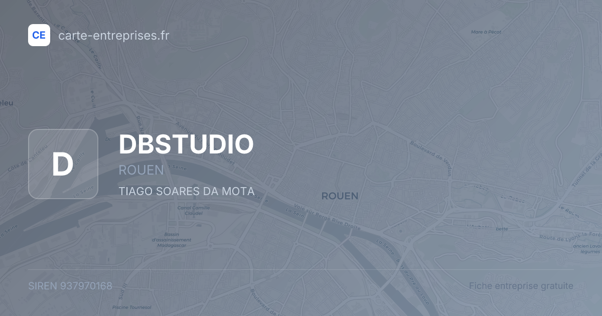 DBSTUDIO — 937970168 — fiche entreprise