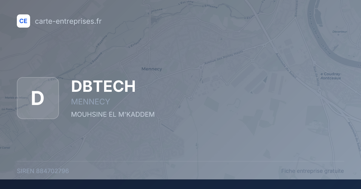 DBTECH — 884702796 — fiche entreprise