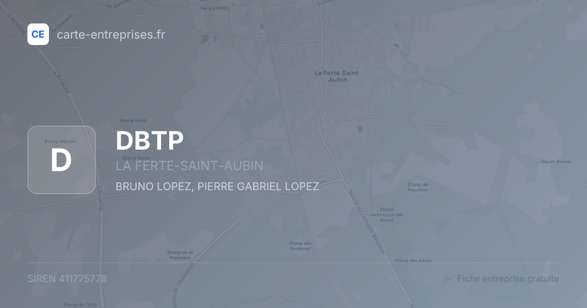 DBTP — 411775778 — fiche entreprise