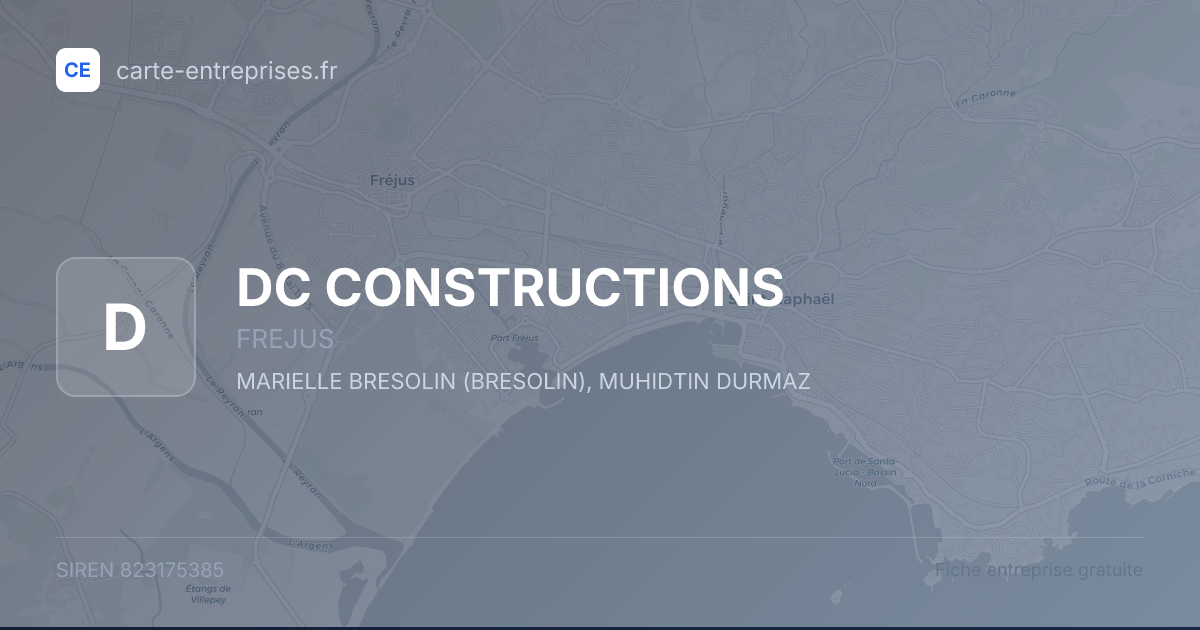 DC CONSTRUCTIONS — 823175385 — fiche entreprise